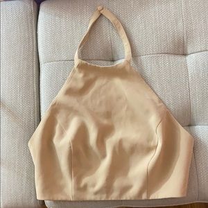 NEW Bebe nude/beige crop top (size 0)